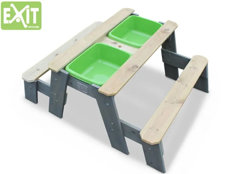 Exit Toys Wasserspielzeug|EXIT Aksent Sand,- Wasser- und Picknicktisch (2 Bänke)