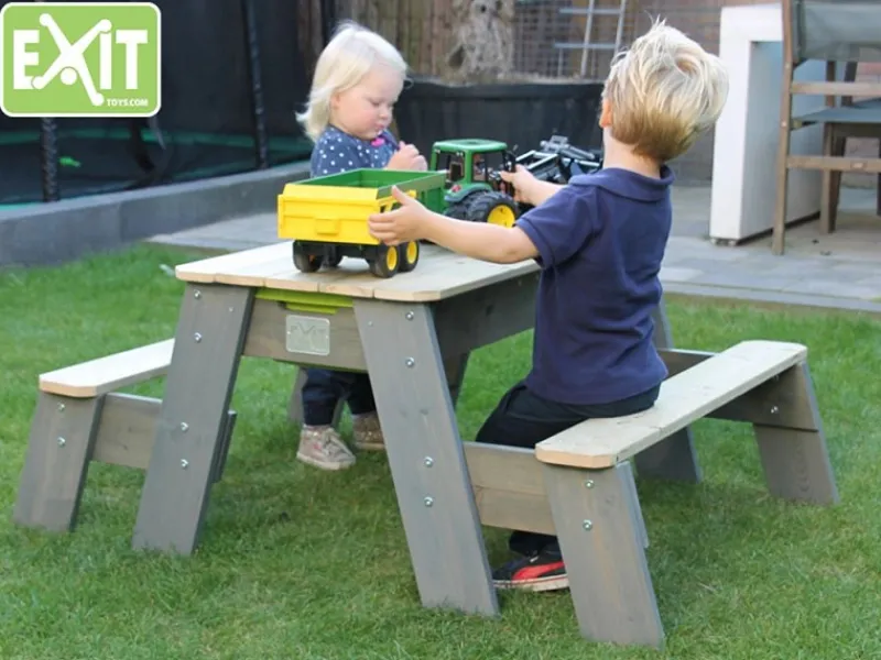 Exit Toys Wasserspielzeug|EXIT Aksent Sand,- Wasser- und Picknicktisch (2 Bänke)