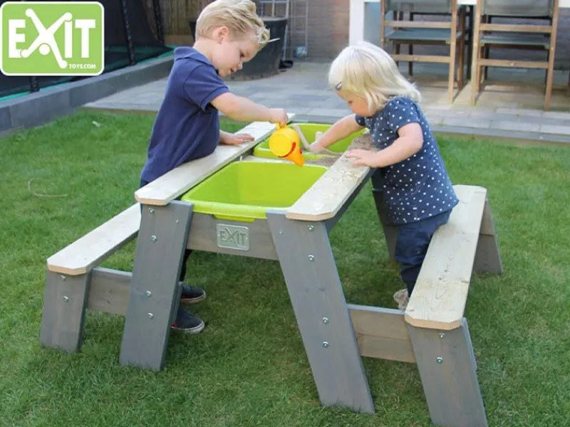 Exit Toys Wasserspielzeug|EXIT Aksent Sand,- Wasser- und Picknicktisch (2 Bänke)