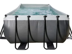 Exit Toys Aufstellpools|Exit Black Leather Pool Schwarz 540 x 250 x 122 cm m. Filterpumpe