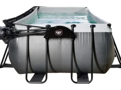 Exit Toys Pool Abdeckung|Exit Black Leather Pool Schwarz 400x200x100 cm Sandfilterp., Abdeckung, Wärmep.