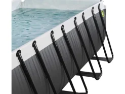 Exit Toys Pool Abdeckung|Exit Black Leather Pool Schwarz 400x200x100 cm Sandfilterp., Abdeckung, Wärmep.