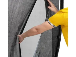 Exit Toys Trampoline|EXIT Dynamic Ebenerdiges Trampolin Ø 366 cm mit Sicherheitsnetz Schwarz