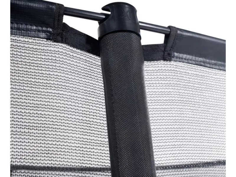 Exit Toys Trampoline|EXIT Dynamic Ebenerdiges Trampolin Ø 366 cm mit Sicherheitsnetz Schwarz