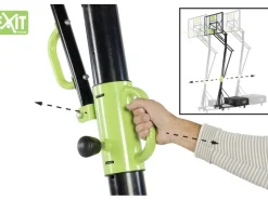 Exit Toys Sportgeräte|Gartenspielgeräte|EXIT Galaxy versetzbarer Basketballkorb auf Rädern - grün/schwarz