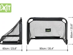 Exit Toys Outdoor-Spielzeug|EXIT Pico stählernes Fußballtor 90x60cm (Set von 2) - schwarz