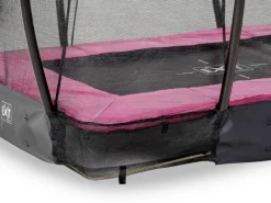 Exit Toys Trampoline|EXIT Silhouette Bodentrampolin 153x214cm m. Sicherheitsnetz