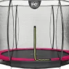 EXIT Silhouette Bodentrampolin D244cm mit Sicherheitsnetz - rosa*Exit Toys New