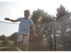 EXIT Silhouette Bodentrampolin D244cm mit Sicherheitsnetz - rosa*Exit Toys New