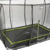 EXIT Silhouette Bodentrampolin 214x305cm mit Sicherheitsnetz - schwarz*Exit Toys Outlet