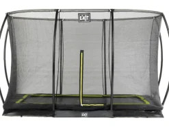 EXIT Silhouette Bodentrampolin 214x305cm mit Sicherheitsnetz - schwarz*Exit Toys Outlet