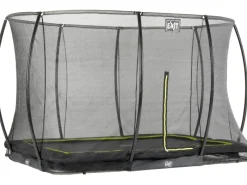 EXIT Silhouette Bodentrampolin 214x305cm mit Sicherheitsnetz - schwarz*Exit Toys Outlet