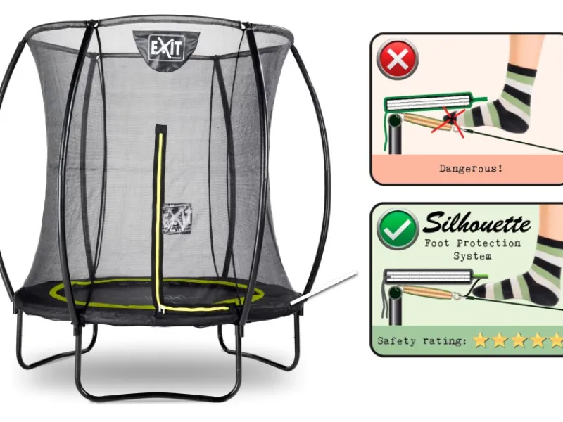 Exit Toys Trampoline|EXIT Silhouette Trampolin D183cm - schwarz