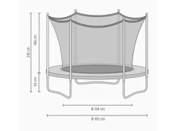 Exit Toys Trampoline|EXIT Silhouette Trampolin D183cm - schwarz
