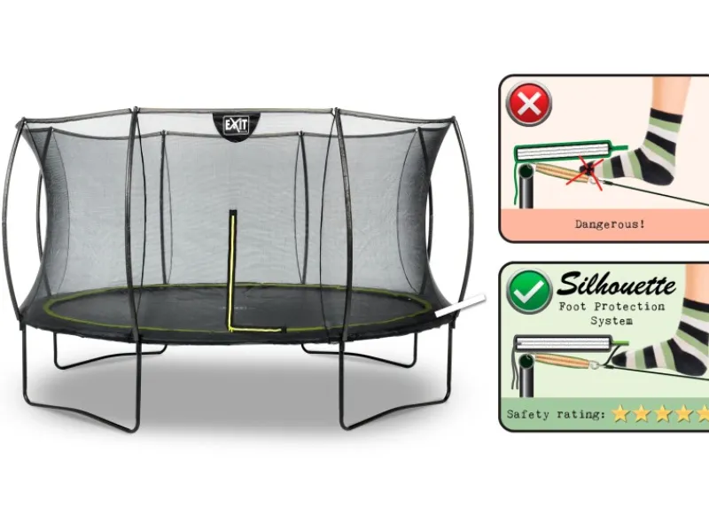 EXIT Silhouette Trampolin D366cm - schwarz*Exit Toys Outlet