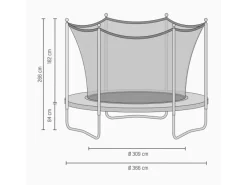 EXIT Silhouette Trampolin D366cm - schwarz*Exit Toys Outlet
