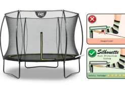 Exit Toys Trampoline|EXIT Silhouette Trampolin D244cm - schwarz