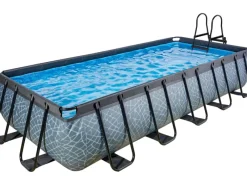 Exit Toys Aufstellpools|EXIT Stone Pool Grau 540x250x100cm m. Sandfilterpumpe