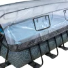 Exit Toys Pool Abdeckung|EXIT Stone Pool  Grau 400x200x100cm m. Sandfilterpumpe, Abdeckung, Wärmepumpe