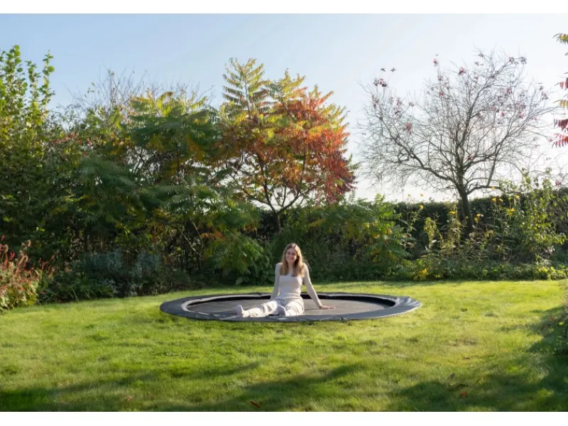 Exit Trampolin InTerra ebenerdig Ø 305 cm Schwarz*Exit Toys Clearance