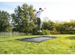 Exit Toys Trampoline|Exit Trampolin InTerra ebenerdig 214x305 cm Schwarz