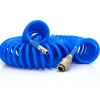 10 m Druckluftschlauch 1/4" Spiralförmig 10 Bar in Blau*eyepower
