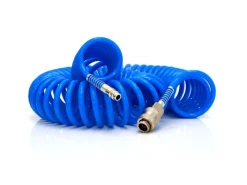 10 m Druckluftschlauch 1/4" Spiralförmig 10 Bar in Blau*eyepower