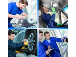 10 m Druckluftschlauch 1/4" Spiralförmig 10 Bar in Blau*eyepower