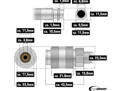 10 m Druckluftschlauch 1/4