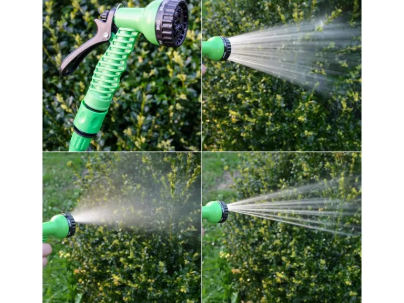 eyepower Gartenschläuche|Flexibler Gartenschlauch mit Brause und Anschluss-Stück 22.5 m Grün