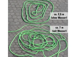 Flexibler Gartenschlauch mit Brause und Anschluss-Stück 7.5 m Grün*eyepower Clearance