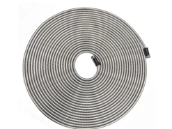 Knickfreier Edelstahlschlauch mit Anschluss-Stück 22.5 m Silber*eyepower Outlet