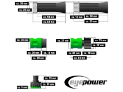 Knickfreier Edelstahlschlauch mit Anschluss-Stück 15 m Silber*eyepower Hot