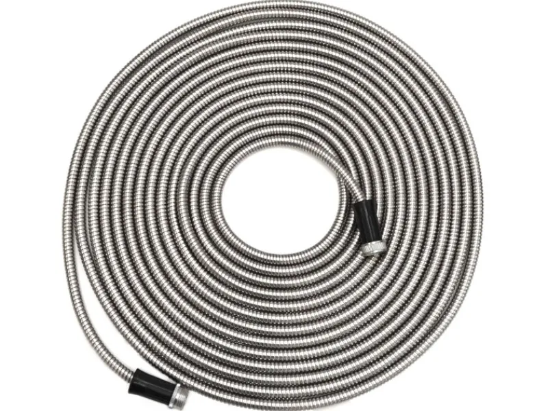 Knickfreier Edelstahlschlauch mit Anschluss-Stück 15 m Silber*eyepower Hot