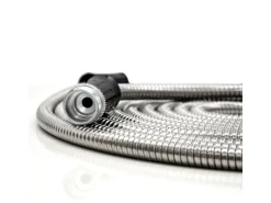 Knickfreier Edelstahlschlauch mit Anschluss-Stück 15 m Silber*eyepower Hot