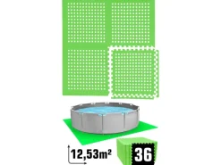 Poolunterlage für 305 cm Pool 36 EVA Matten 1cm Dick Grün*eyepower Discount