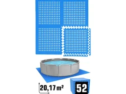 Poolunterlage für 366 cm Pool 52 EVA Matten 1cm Dick Blau*eyepower