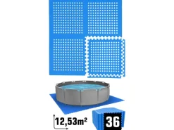 Poolunterlage für 305 cm Pool 36 EVA Matten 1cm Dick Blau*eyepower Hot