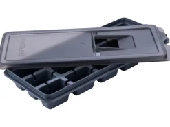 Fackelmann Kühlboxen|Eiswürfelformer Statement mit Deckel 27,5 cm x 11 cm x 3,5 cm Grau