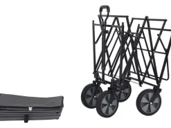 Faltbarer Bollerwagen mit Dach Grau* Online