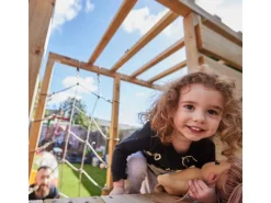 Fatmoose Gartenspielgeräte|Spielturm TikaTaka Surfswing mit Rutsche Apfelgrün