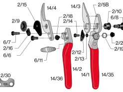 Felco Gartenscheren|Baumscheren|Gartenschere 14