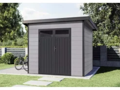 Finnhaus Wolff WPC Gerätehaus Vitale 2420 19 Anthrazit/Hellgrau* Online