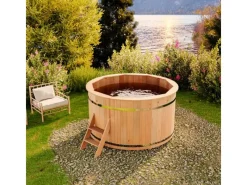 Holz-Badefass Bergen Ø 160 cm x 101 cm ohne Ofen*FinnTherm Outlet