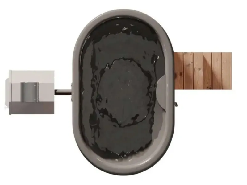 FinnTherm Outdoor Whirlpools|Hot Tub Malmö Braun Thermoholz 118 cm x 185 cm