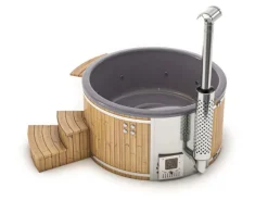 Hot Tub Stockholm Spa Edition Anthrazit Ø 200 cm*FinnTherm Sale