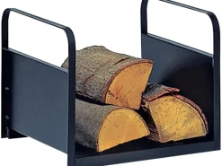 Firefix Kaminholzregale|Holztrage aus Stahl Schwarz