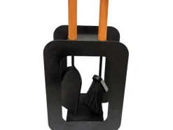 Firefix Besen|Kaminbesteck Stahl Klein 3-teilig 22,5 cm x 15 cm x 40 cm