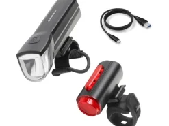 Fischer Fahrrad Fahrräder|Fischer Akku-USB-LED Beleuchtungs-Set mit Bodenbeleuchtung