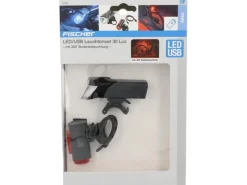 Fischer Fahrrad Fahrräder|Fischer Akku-USB-LED Beleuchtungs-Set mit Bodenbeleuchtung